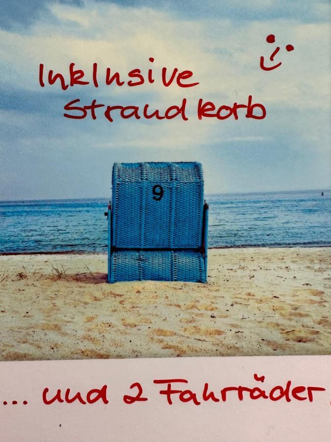 Strandblick Mit Strandkorb & Fahrraedern Glücksburg Екстериор снимка